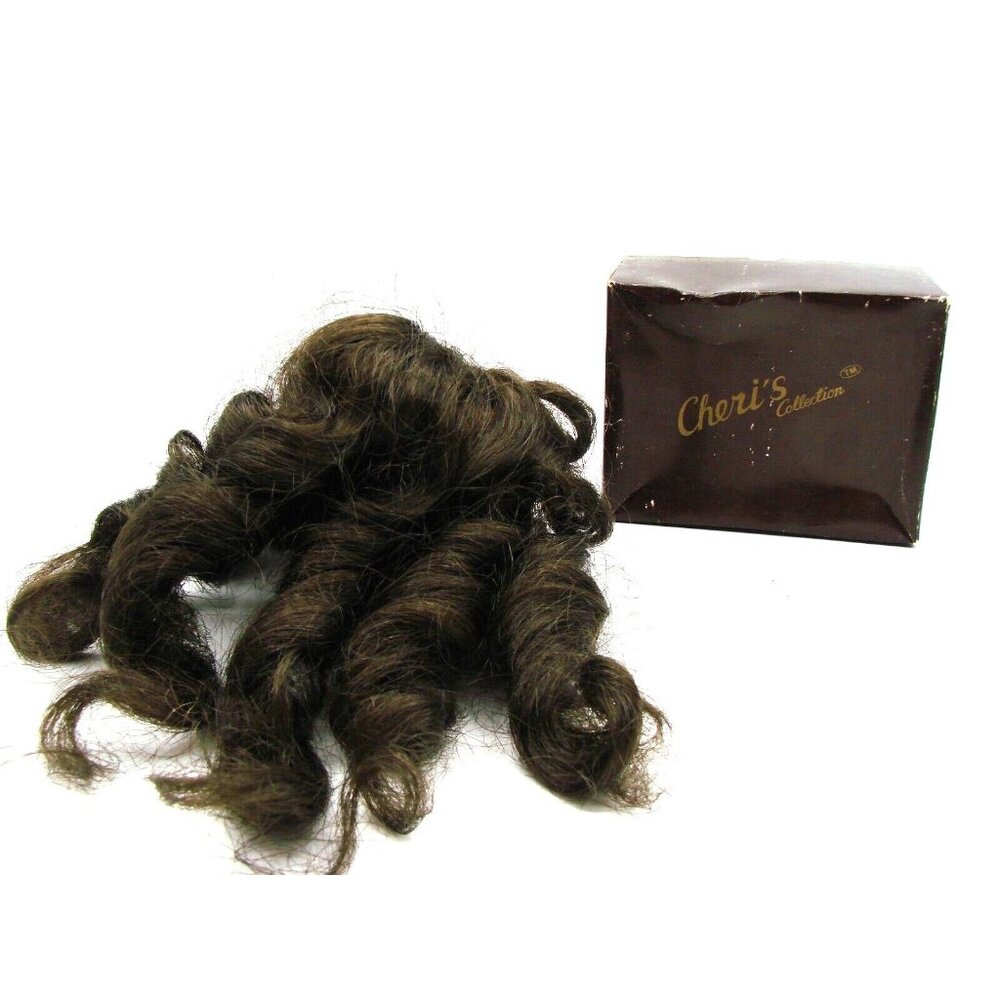 Doll Wig Judie Dark Brown Size 7 Ringlets Cheri's Collect Synthetic Fiber w/ Box